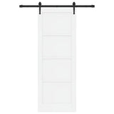 Sliding Door ORKDAL White 78 x 211 cm Solid Pine Wood 3333781