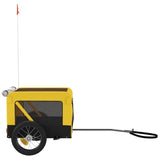 Pet Bike Trailer Yellow and Black Oxford Fabric&Iron 93910