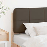 Upholstered Headboard Brown and Taupe 75 cm Solid Pine Wood 880156