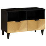 TV Cabinet Black and Gold 70 x 33 x 46 cm Engineered wood 4017829