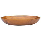Basin Solid Teak Wood 60x40x10 cm 326162