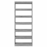 Book Cabinet Grey Sonoma 80 x 30 x 198 cm Engineered Wood 3388356