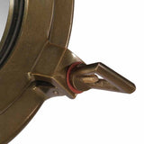 Porthole Mirror Wall Hanging 38 cm Aluminium and Glass 357853