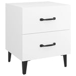 Bedside Cabinet White 40x35x47.5 cm 811988