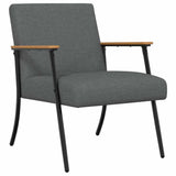 Armchair Dark Grey 59 x 75 x 78 cm Fabric 42017663