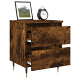 Bedside Cabinets 2 pcs Smoked Oak 40x35x50 cm Engineered Wood 826871