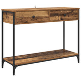 Console Table Old Wood 100 x 34.5 x 75 cm Engineered Wood 882241