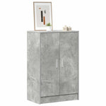 Shoe Cabinet Concrete Grey 60x35x92 cm Engineered Wood 808931