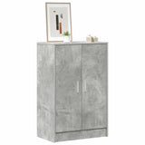 Shoe Cabinet Concrete Grey 60x35x92 cm Engineered Wood 808931