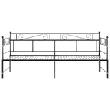 Sofa Bed Frame Black Powder-Coated Metal Pull-Out Sofa Bed Frame 324770