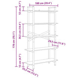 Bookshelf Old Wood 100 x 33.5 x 178 cm Engineered Wood 883938
