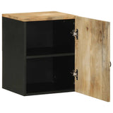 Bathroom Hanging Cabinet Black 38x33.5x48 cm Solid Wood Mango 4018648