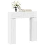 Fireplace Surround Gloss White 102 x 18 x 100.5 cm 8006610