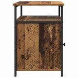 Bedside Cabinet with Drawer 2 pcs Old wood Engineered Wood 879502