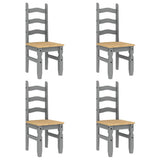 5 Piece Dining Set PANAMA Grey Solid Wood Pine 3345204