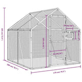 Aviary Silver 1.79x2x1.85 m Aluminium 3155795