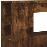 LED Headboard Smoked Oak 200 cm Engineered Wood 837369