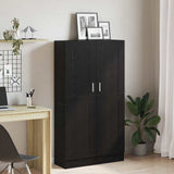 Book Cabinet Black Oak 82.5 x 30.5 x 150 cm Engineered Wood 3329275