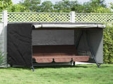 Outdoor Swing Cover Black 220 x 150 x 150 cm 420D Oxford Fbric 4105922