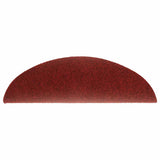 Stair Mats Self-adhesive 30 pcs 56x17x3 cm Bordeaux Red Half Round 3365683