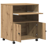 Printer Stand Artisan Oak 60 x 48 x 74 cm Engineered Wood 862286