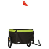 Bike Trailer Black and Green 45 kg Iron 94088