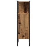 Bathroom Furniture Set with Door 4 pcs Brown 33 x 33 x 185.5 cm 3334409