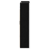 Bathroom Mirror Cabinet Black Oak 63.5 x 15.5 x 70 cm 889240