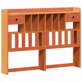 Bed Frame without Mattress Wax Brown 140x200 cm Solid Wood Pine 3308845