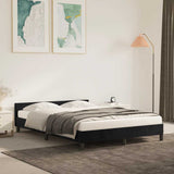 Bed Frame without Mattress Black 135x190cm Double Velvet 349907
