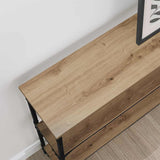 Console Table Artisan Oak 100 x 22.5 x 75 cm Engineered Wood 883504