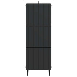 Drawer Cabinet Black 33 x 34.5 x 92 cm Engineered Wood 894386