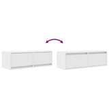TV Cabinet White 80x31x25.5 cm Engineered Wood 861508