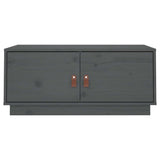 Coffee Table Grey 80x50x35 cm Solid Wood Pine 818252