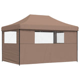 Party Tent Folding Brown 292 x 440 x 315 cm Oxford Fabric 42023625