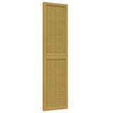 Room Divider 3 Panels Brown Solid Wood Paulownia 358813