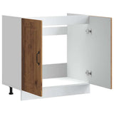 Sink Base Cabinet Kalmar Old Wood 80x46x81.5 cm Engineered Wood 853455