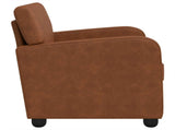 Armchair Antique Brown Faux Leather 42043438