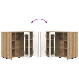 Wooden Cabinet Artisan Oak 88.5 x 30.5 x 73 cm Engineered Wood 880310