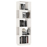 Book Cabinet/Room Divider White 51x25x163.5 cm Solid Wood Pine 814045