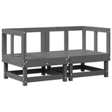 Corner Sofa Grey Solid pine wood, Oxford fabric Medium Modular 825452
