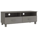 TV Cabinet HAMAR Light Grey 106x40x40 cm Solid Wood Pine 340471