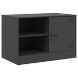 TV Cabinets 2 pcs Black 67x39x44 cm Steel 841692