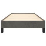 Bed Frame without Mattress Dark Grey 90x190 cm Single Single Velvet 349846