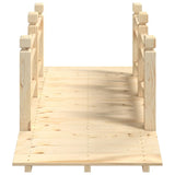 Garden Bridge with Railings 150x67x56cm Solid Wood Spruce 363359