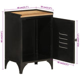 Bathroom Cabinet 40x30x60 cm Iron and Solid Wood Mango 358566