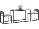 Dining Table and Chairs Set 2, Dining Room Sets, Rectangular Space Saving Table and 2 Chairs for T3398P344812