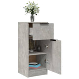 Sideboards 2 pcs Concrete Grey 30x30x70 cm Engineered Wood 811124