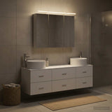 Bathroom Furniture Set 4 pcs White 49.5 x 44.5 x 65.5 cm 3407055