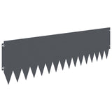 Lawn Edging 20 pcs 103 x 30 cm Steel Anthracite 8008509